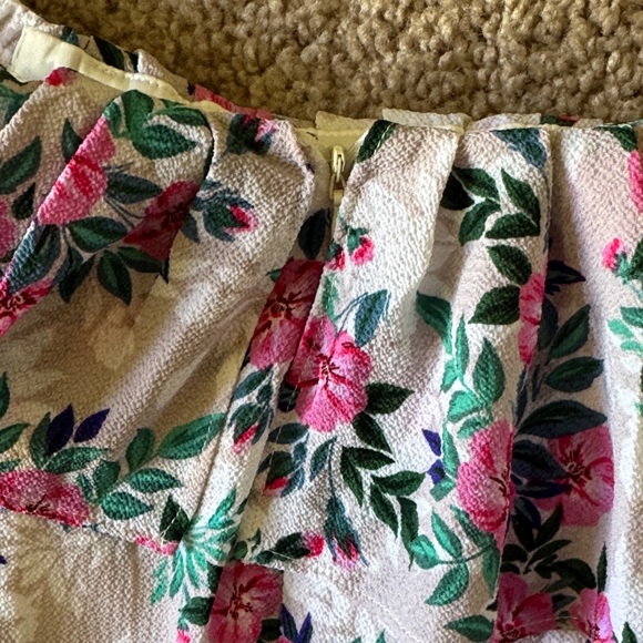 Betsey Johnson One Shoulder Floral Dress in Pink and Green - Picture 5 of 5